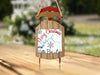 Sled ornament with "Merry Christmas" and Watts Bar Lake map.