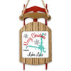 Sled ornament with "Merry Christmas from Lake Lure" text and a lake map.