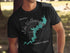 Black t-shirt featuring "Lake Wallenpaupack Pennsylvania" with a compass graphic.