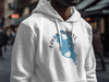 White hoodie with "Lake Kissimmee Florida" map graphic and compass rose design.
