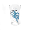 Clear pint glass with "Lake Tapps Washington" text and blue map graphic.
