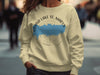 Cream sweatshirt with Grand Lake St. Marys Ohio compass graphic.