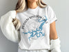White t-shirt with "Possum Kingdom Lake Texas" text and lake graphic over compass.