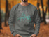 Gray sweatshirt with Table Rock Lake Missouri map graphic.