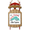 Sled ornament with "Merry Christmas from Lake Superior" text and map outline.