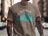 T-shirt with Lake Superior map, compass graphic, and "Wisconsin" text.