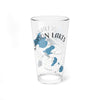 Glass with blue lake shapes and "MADISON LAKES WISCONSIN" text.