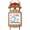 Sled ornament with "Merry Christmas FROM Lake Hopatcong" and a lake silhouette.