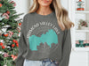 Gray sweatshirt with Diamond Valley Lake California map and compass graphic.