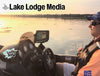 Man on boat at sunset with "Lake Lodge Media" and "Boone Life" logos.