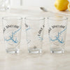 Three glasses feature "Lake Sinclair Georgia" text and a blue lake map design.