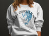 White sweatshirt with "Lake Charleston Ontario" text and lake map graphic.
