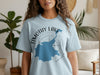 Light blue t-shirt with Timothy Lake Oregon map and compass design.