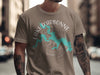 Brown t-shirt with Lake D'Arbonne map and compass design.