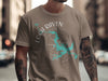 Brown t-shirt with Loch Raven Maryland map and compass graphic.