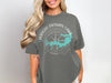 Gray t-shirt with Wright Patman Lake map, compass, and Texas text graphic.