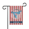 Garden flag with red and white stripes, Lake Cuyamaca map, and "The Smith Family" text.