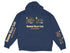 Navy hoodie with Diamond Valley Lake California graphics on front and sleeves.