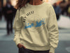 Cream sweatshirt with Key West Florida map and compass graphic.