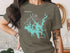 T-shirt with Carters Lake Georgia map and compass design.