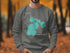 Gray sweatshirt with "Beautiful Floyd Lake Minnesota" map graphic.
