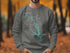 Grey sweatshirt with compass graphic and "Beautiful Lake Norman Lake Norman" text.
