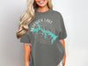 Grey t-shirt with "Skiatook Lake Oklahoma" and compass map graphic.