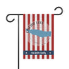 Garden flag with red and white stripes, "Oneida Lake" map, and "The Smith Family".