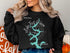 Black sweatshirt with "Beautiful Lake Fort Gibson Oklahoma" map design.