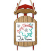 Sleigh ornament with "Merry Christmas from Lake Texoma" text and lake map graphic.