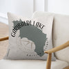Pillow with Garibaldi Lake map and compass rose, "British Columbia" text.