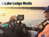 Boating at sunset with "Lake Lodge Media" and "Lake Erie Life" logos.