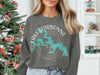 Gray sweatshirt with Lake D'Arbonne Louisiana map and compass graphic.