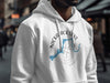 White hoodie with "NICKA JACK LAKE TENNESSEE" map graphic and compass Rose logo.