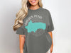 Grey t-shirt with Walden Pond Massachusetts design and compass graphic.