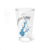 Clear glass tumbler with Folsom Lake map and "Folsom Lake California" text.