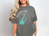 Grey t-shirt with Folsom Lake California map and compass graphic.