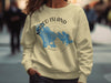 Cream sweatshirt with Marco Island, Florida map and compass graphic.