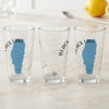 Three clear glasses feature "Black Lake Idaho" and a blue lake outline.