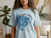 Light blue t-shirt with Big Sandy Lake map graphic and Minnesota text.