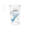 Clear glass pint glass with "Lake Lanier Georgia" map design and compass rose.