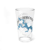 Clear glass pint glass with "Lake D'Arbonne" text and blue map design.