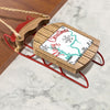 Sleigh ornament with "Merry Christmas from Summerville Lake" text and snowflakes.