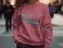 Pink sweatshirt with Theodore Roosevelt Lake map and compass graphic.