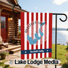 Flag with Reelfoot Lake map, Tennessee, and "The Smith Family" text.