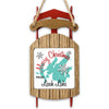 Wooden sled ornament with "Merry Christmas From Leech Lake" text and map graphic.