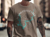 T-shirt with map and compass design for Summersville Lake, West Virginia.