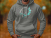 Gray hoodie with Lake Springfield, Missouri graphic and compass rose.