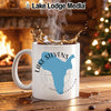 White mug with Lake Stevens map graphic and "Lake Stevens Washington" text.