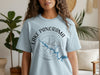 Light blue t-shirt with "LAKE PANORAMA IOWA" and compass design.